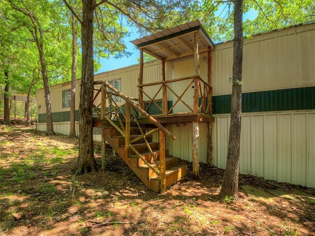 332 Royal Ln, Canadian, OK 74425 - view of outdoor structure with stairway