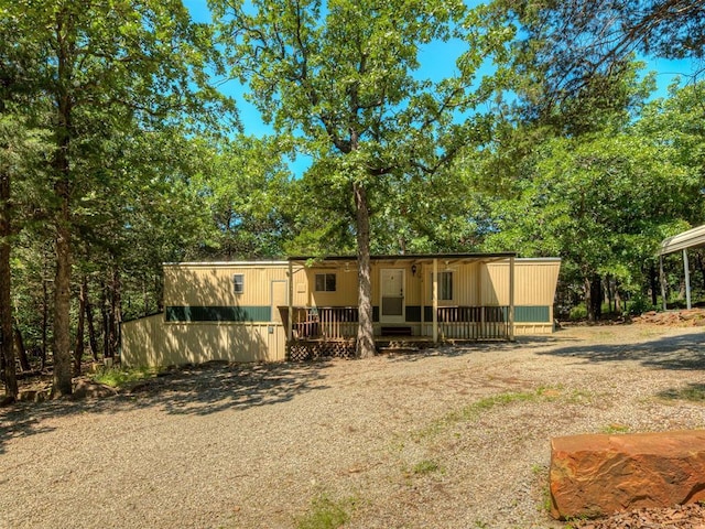 332 Royal Ln, Canadian, OK 74425 - back of house with covered porch