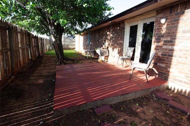 11332 Cimarron Dr, Oklahoma City, OK 73162 - deck with a fenced backyard