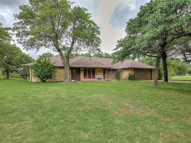12601 Rock Springs Rd, Jones, OK 73049 - single story home featuring a front lawn, a garage, and a porch