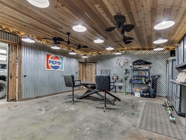12601 Rock Springs Rd, Jones, OK 73049 - exercise room featuring ceiling fan