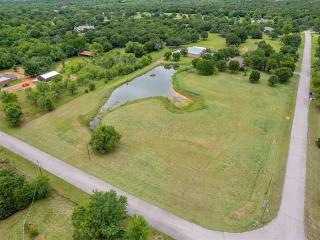 12601 Rock Springs Rd, Jones, OK 73049 - drone / aerial view of a nearby body of water