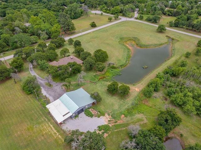 12601 Rock Springs Rd, Jones, OK 73049 - aerial view of property's location featuring a large body of water
