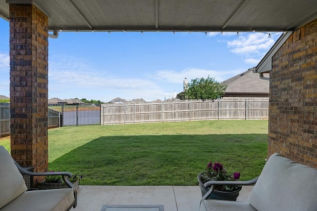 3409 Ontario Cir, Oklahoma City, OK 73160 - view of yard with a patio