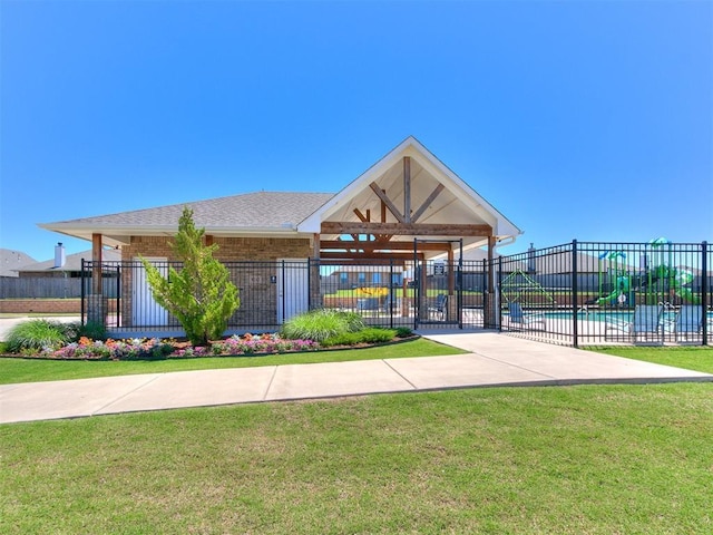 9212 NW 89th St, Yukon, OK 73099 - view of property's community featuring a swimming pool