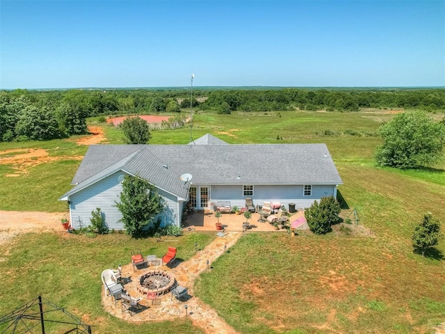 870756 S 3460th Rd, Chandler, OK 74834 - aerial view of property and surrounding area