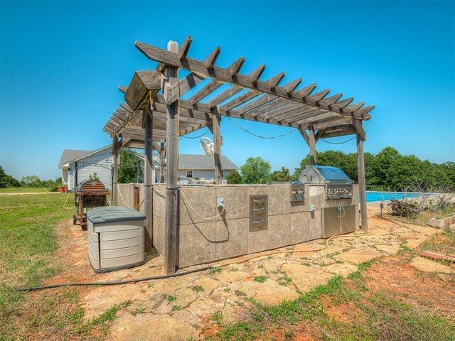 870756 S 3460th Rd, Chandler, OK 74834 - view of property's community featuring a pergola and a yard