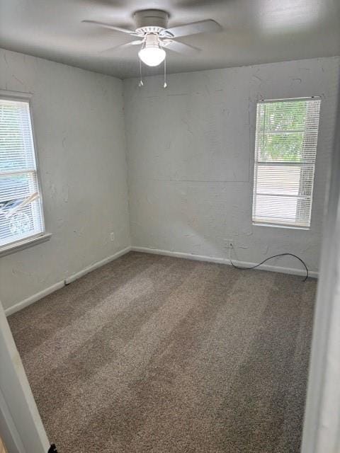 3229 NE 14th Pl, Oklahoma City, OK 73117 - carpeted spare room with a ceiling fan and baseboards
