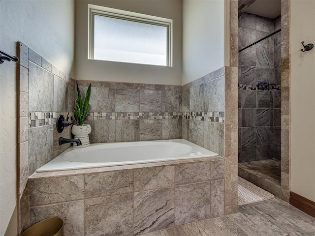18854 Marbella Ln, Harrah, OK 73045 - full bath featuring a bath and a walk in shower