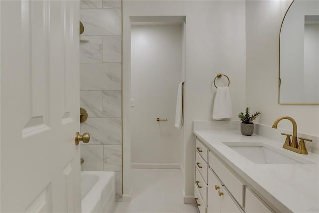 1309 NW 106th St, Oklahoma City, OK 73114 - full bath featuring vanity and tub / shower combination