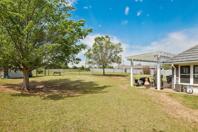 605 S Timber Ridge Dr, Cushing, OK 74023 - view of yard featuring a pergola