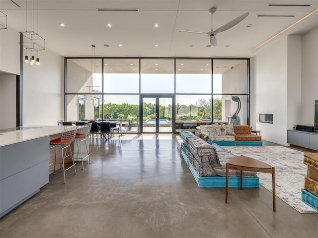 11300 N Westminster Rd, Jones, OK 73049 - building lobby featuring floor to ceiling windows and recessed lighting
