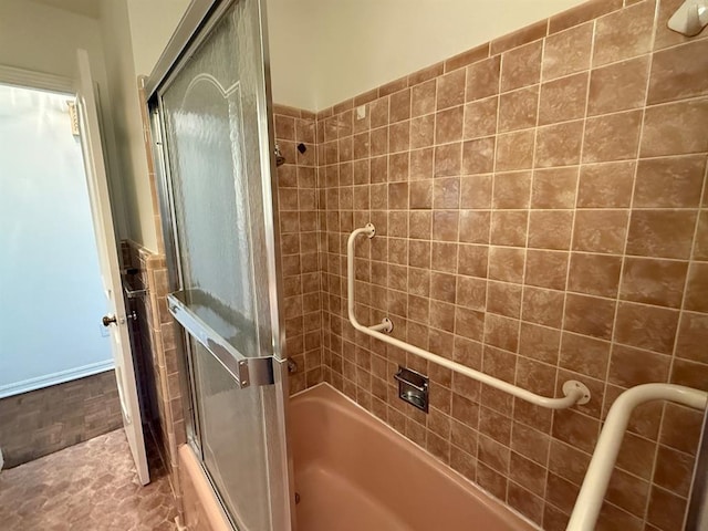 1908 NW 56th Ter, Oklahoma City, OK 73118 - full bath with shower / bath combination with glass door