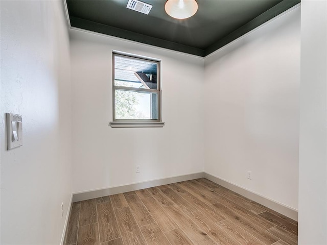 11508 NW 102nd St, Yukon, OK 73099 - spare room with light wood-style floors and baseboards