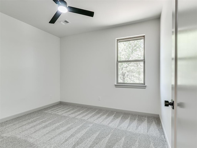11508 NW 102nd St, Yukon, OK 73099 - carpeted empty room featuring ceiling fan and baseboards