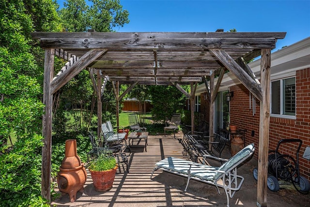 427 Foreman Ave, Norman, OK 73069 - view of patio featuring a pergola