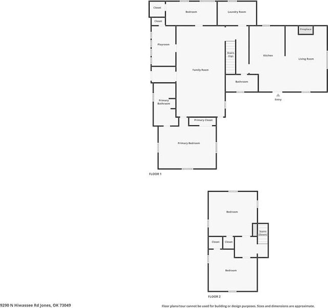 9290 N Hiwassee Rd, Jones, OK 73049 - room layout