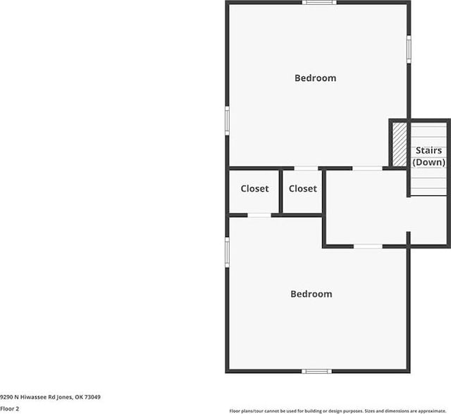 9290 N Hiwassee Rd, Jones, OK 73049 - room layout