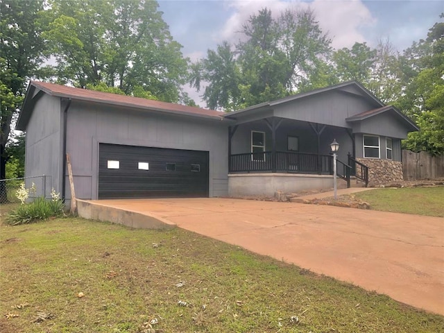 72 Lakeside Dr, Osage, OK 74054 - view of front of property with driveway and a garage