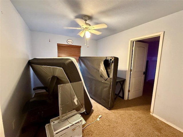 1000 Winnipeg Dr, Yukon, OK 73099 - bedroom with carpet floors, baseboards, and a ceiling fan