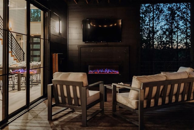 2 Timber Passage Trl, Broken Bow, OK 74728 - wooden terrace featuring outdoor lounge area