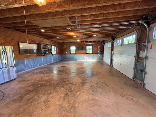 11790 E Etowah Rd, Noble, OK 73068 - garage with freestanding refrigerator