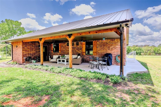 11790 E Etowah Rd, Noble, OK 73068 - view of patio featuring outdoor lounge area