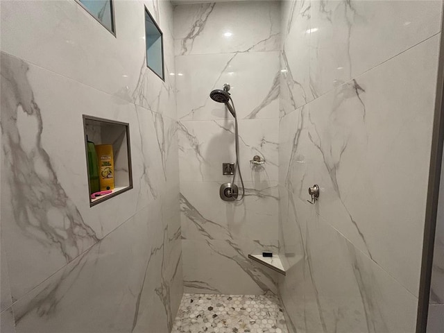 11790 E Etowah Rd, Noble, OK 73068 - full bathroom featuring a marble finish shower
