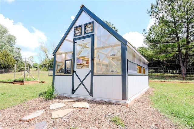11790 E Etowah Rd, Noble, OK 73068 - view of greenhouse with a vegetable garden