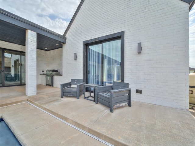 15929 Aparados Way, Edmond, OK 73013 - view of patio featuring grilling area