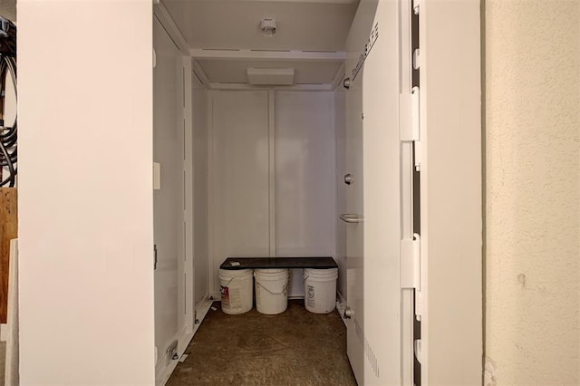 1001 Glacier Ln, Edmond, OK 73003 - bathroom with concrete floors