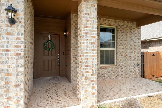 11325 SW 34th Ter, Yukon, OK 73099 - property entrance featuring brick siding