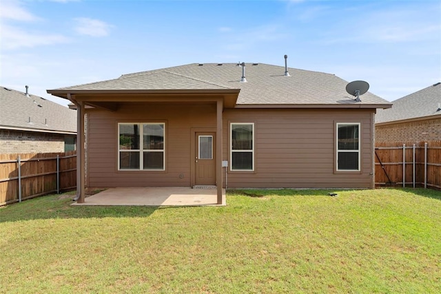 11325 SW 34th Ter, Yukon, OK 73099 - back of house with a patio and a shingled roof