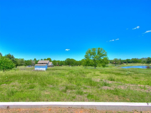 18 Whispering Meadows Rd, Shawnee, OK 74804 - view of yard featuring a water view