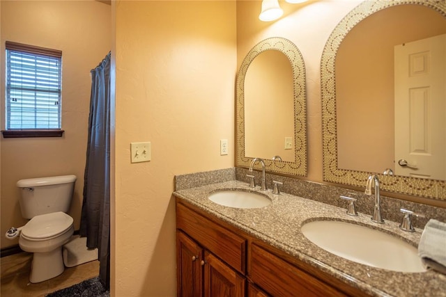 3417 Lyle Rd, Weatherford, OK 73096 - bathroom with toilet and double vanity