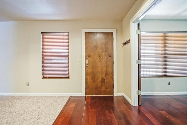 600 NW 4th St Unit 319N, Oklahoma City, OK 73102 - foyer entrance with wood-type flooring and baseboards