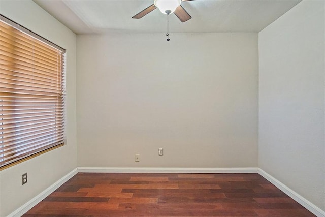600 NW 4th St Unit 319N, Oklahoma City, OK 73102 - unfurnished room with wood finished floors and ceiling fan