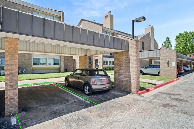 600 NW 4th St Unit 319N, Oklahoma City, OK 73102 - view of covered parking lot