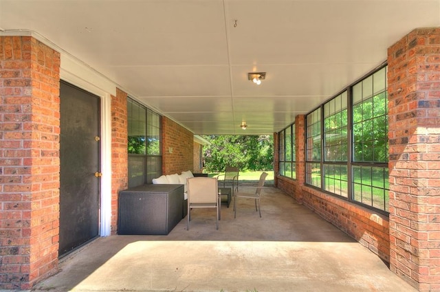 4205 Sooner Cir, Edmond, OK 73034 - view of patio / terrace with an outdoor living space
