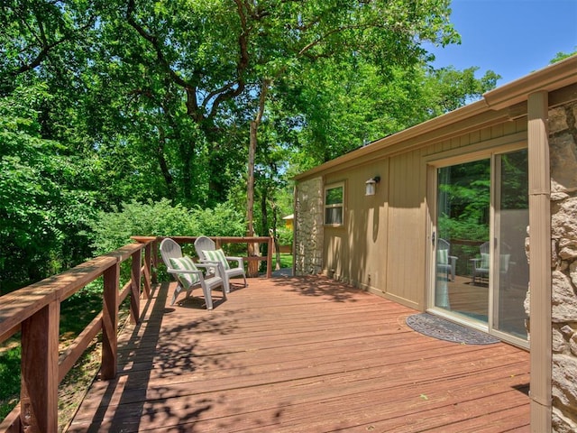 5101 Long Branch Ln, Edmond, OK 73034 - view of wooden deck