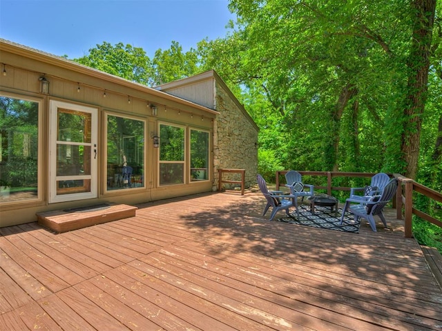 5101 Long Branch Ln, Edmond, OK 73034 - view of wooden terrace