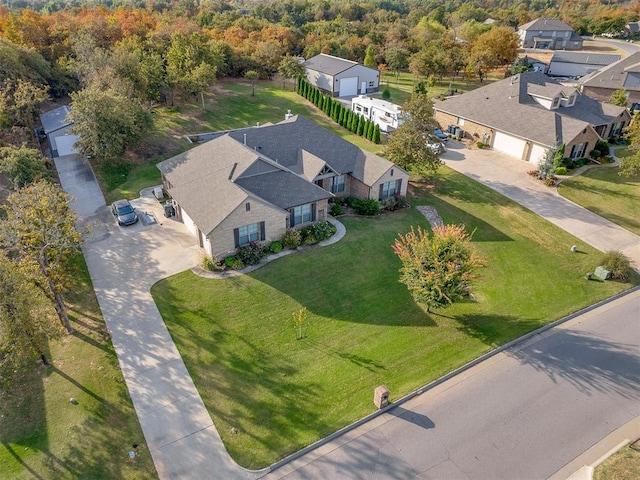 5608 Courtland Ln, Choctaw, OK 73020 - aerial view of residential area
