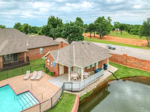 4033 NE 138th St, Edmond, OK 73013 - view of pool featuring a deck and a patio area