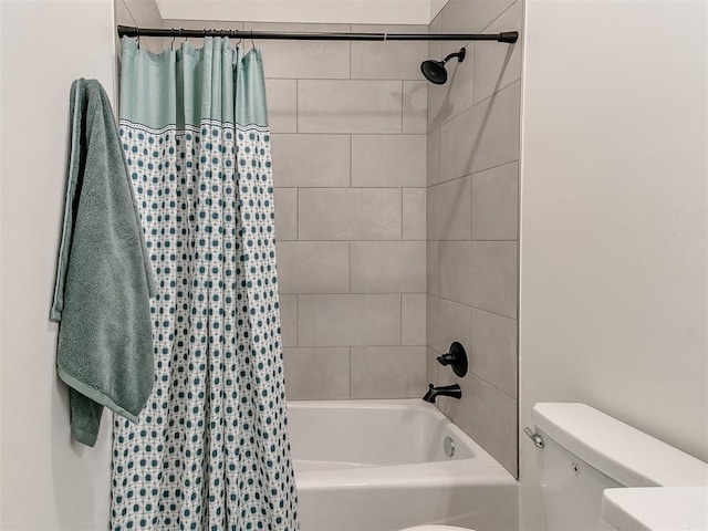 9316 NW 84th St, Yukon, OK 73099 - bathroom with shower / bath combo and toilet