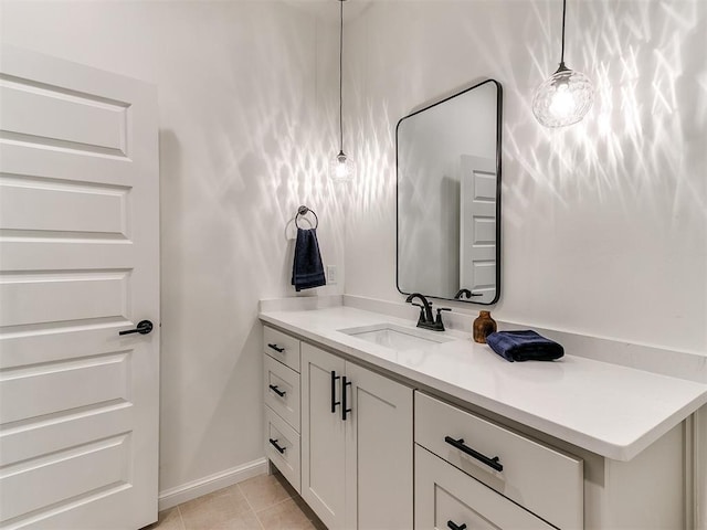 9316 NW 84th St, Yukon, OK 73099 - bathroom featuring vanity and tile patterned flooring