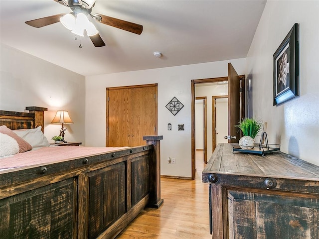 409 NW Jefferson Ave, Piedmont, OK 73078 - bedroom with light wood finished floors