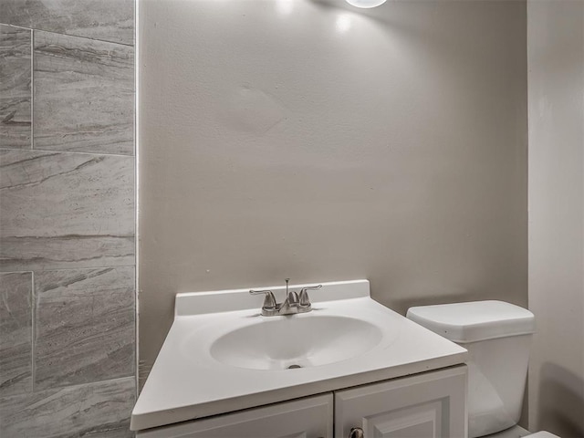 4109 N Sterling Ave, Oklahoma City, OK 73122 - half bathroom featuring toilet and vanity