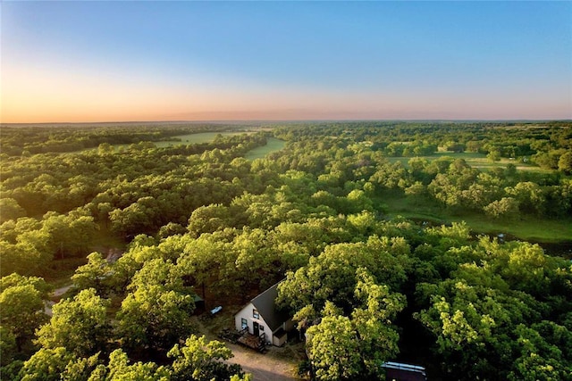 36578 Ns 3500th St, Konawa, OK 74849 - aerial view at dusk of a forest view