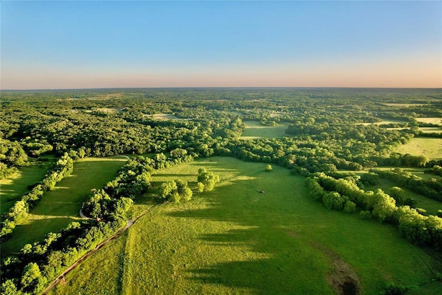 36578 Ns 3500th St, Konawa, OK 74849 - aerial view at dusk of a rural view
