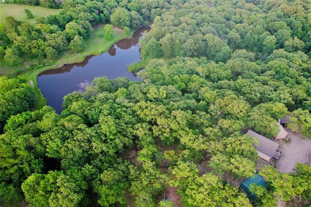 36578 Ns 3500th St, Konawa, OK 74849 - aerial view of property's location featuring a large body of water and a heavily wooded area